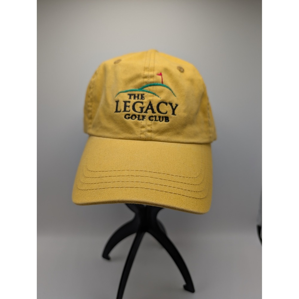 Imperial The Legacy Golf Club Hat Mens Yellow Adjustable Strapback Dad Cap